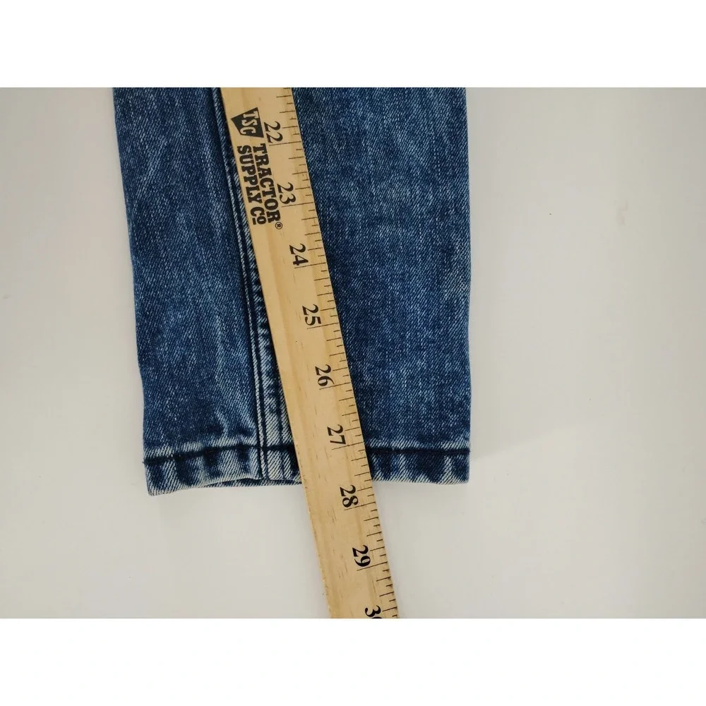 Levi 510 men's skinny fit acid washed denim blue jeans straight leg 26x29